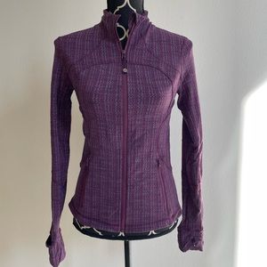 Lululemon Forme Jacket Ziggy Wee September Plum Size 6